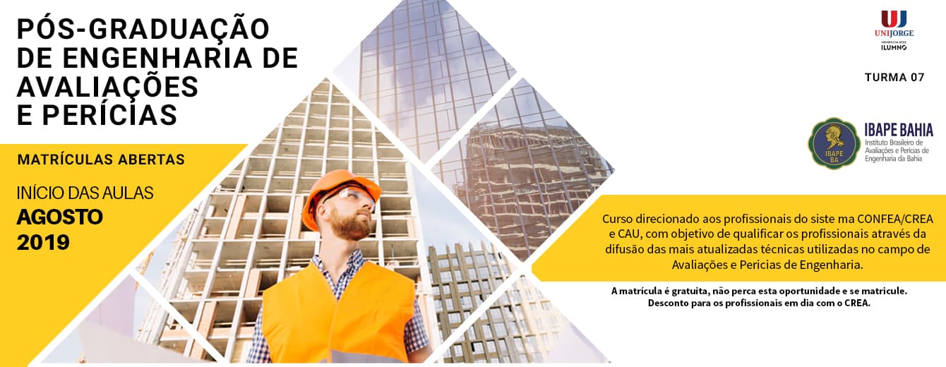 Pós Graduação em Avaliações e Perícias de Engenharia