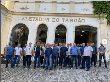 Eng. Marcelo Nascimento do IBAPE/BA destaca o projeto de requalificação do Elevador do Taboão em palestra técnica no CREA/BA