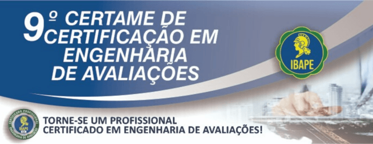 Torne-se um profissional certificado em engenharia de avaliações pelo Ibape Nacional