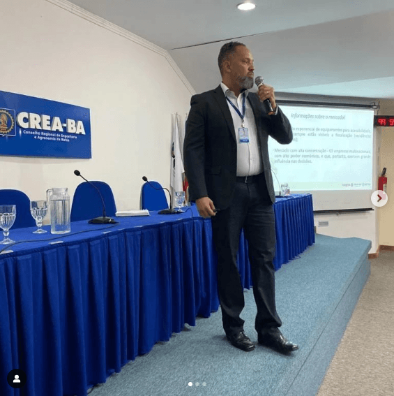 Eng. Marcelo Nascimento destaca a importância do IBAPE na prevenção de acidentes e má performance das edificações no I º Fórum Nordeste CEEMM’s do CREA/BA
