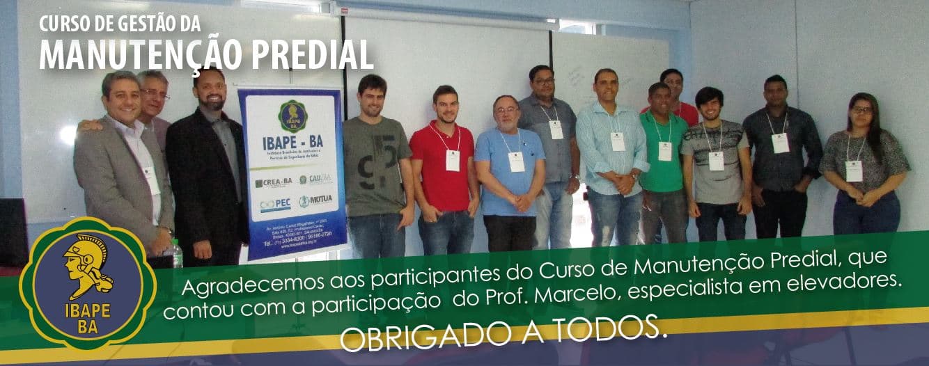 CURSO DE MANUTENÇÃO PREDIAL FOI UM SUCESSO!!!