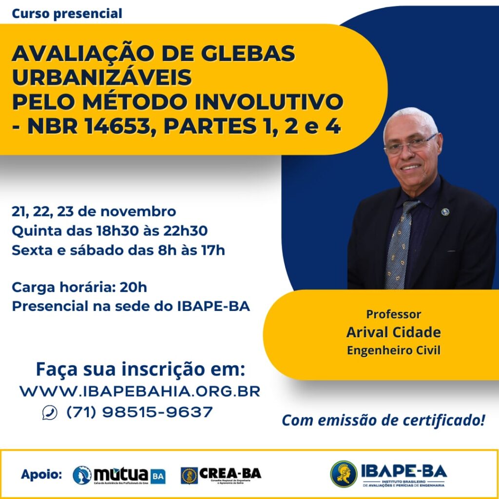 Avaliacao Glebas - Metodo Involutivo_Prof Arival Cidade_Nov 24